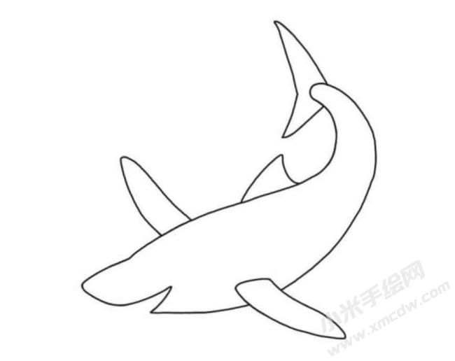 鯊魚簡筆畫分步繪制圖示04.jpg