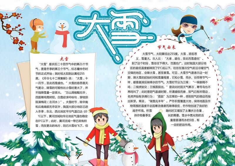 大雪手抄報(bào)模板有字版（第二版）.jpg