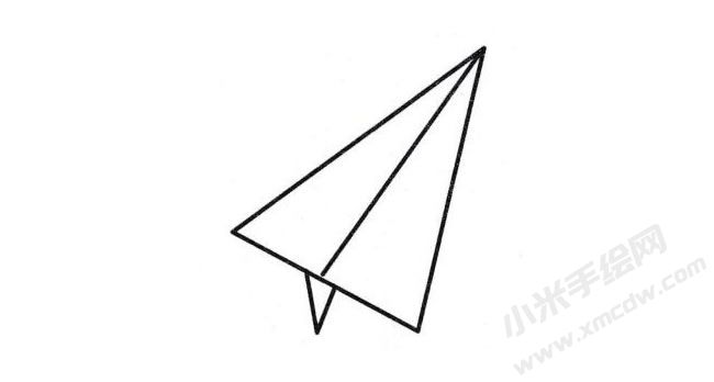 紙飛機簡筆畫分步繪制圖示03.jpg