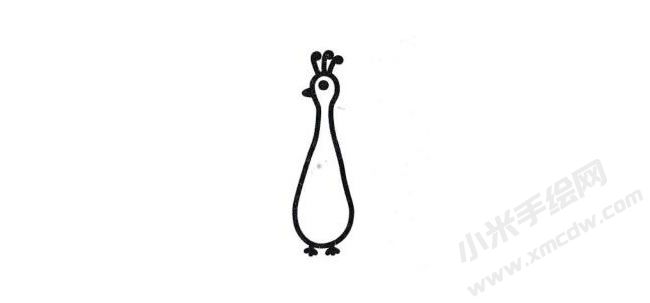 孔雀簡(jiǎn)筆畫分步繪制圖示03.jpg