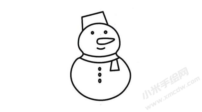 雪人簡(jiǎn)筆畫分步繪制圖示04.jpg