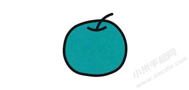 蘋(píng)果簡(jiǎn)筆畫(huà)分步繪制圖示04.jpg