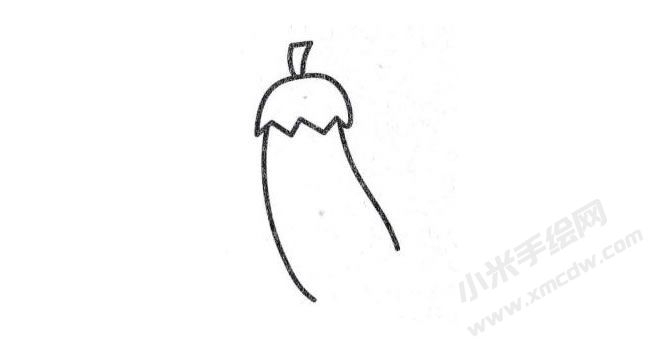 茄子簡(jiǎn)筆畫分步繪制圖示03.jpg