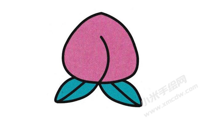 桃子簡(jiǎn)筆畫(huà)分步繪制圖示04.jpg