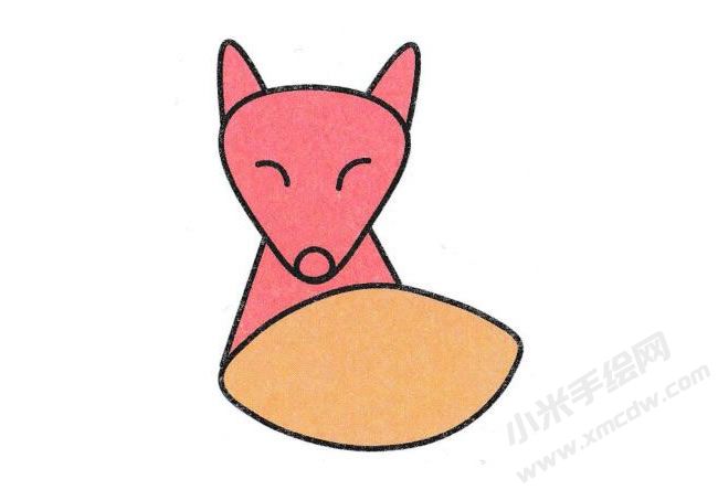 簡(jiǎn)筆畫狐貍分步畫法圖示06.jpg