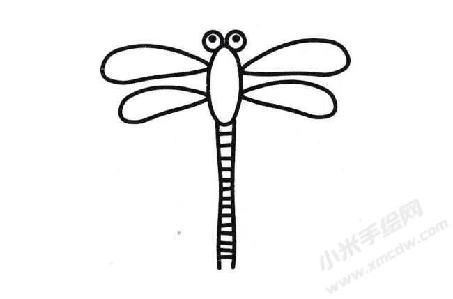 蜻蜓簡(jiǎn)筆畫分步繪制圖示03.jpg