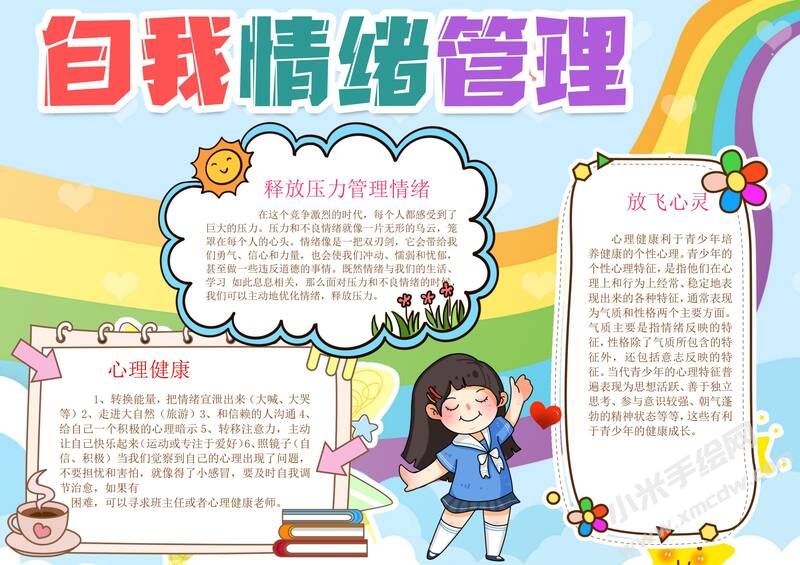 自我情緒管理手抄報模板有字版.jpg