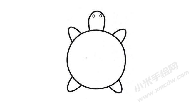 烏龜簡(jiǎn)筆畫分步繪制圖示03.jpg