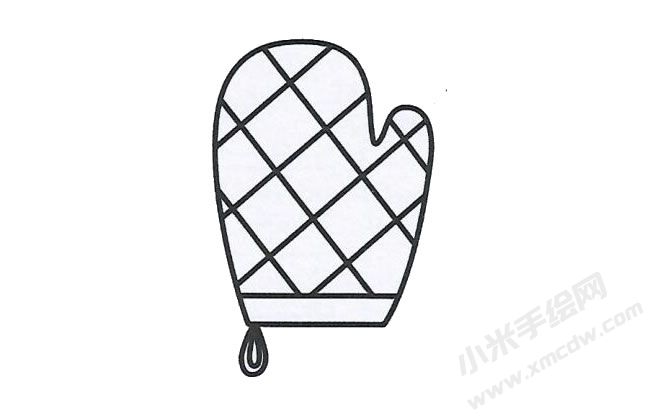 簡筆畫手套畫法步驟圖示02.jpg