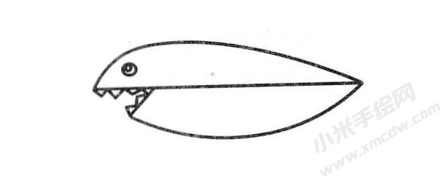 簡(jiǎn)筆畫鯊魚畫法步驟圖示03.jpg