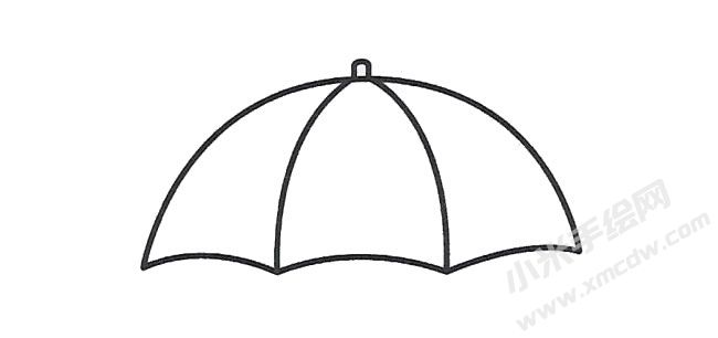 簡筆畫雨傘畫法步驟圖示02.jpg
