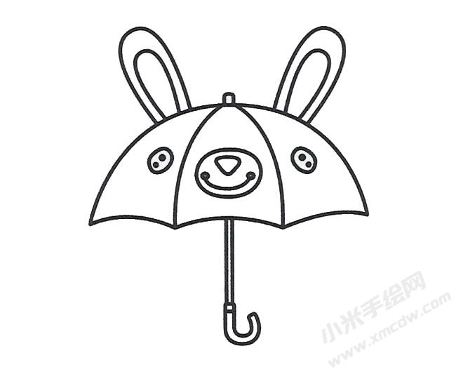 簡筆畫雨傘畫法步驟圖示03.jpg