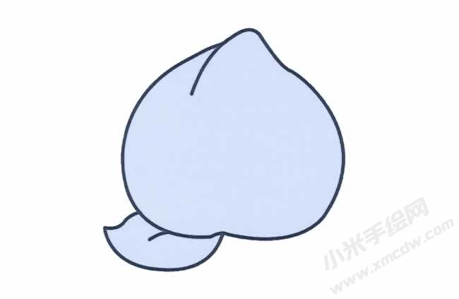 簡(jiǎn)筆畫桃子手繪步驟圖示02.jpg