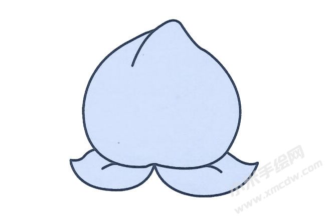 簡(jiǎn)筆畫桃子手繪步驟圖示03.jpg