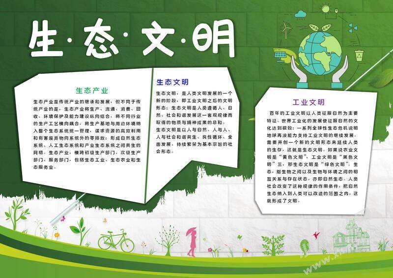 生態(tài)文明生活手抄報(bào)模板有字版.jpg