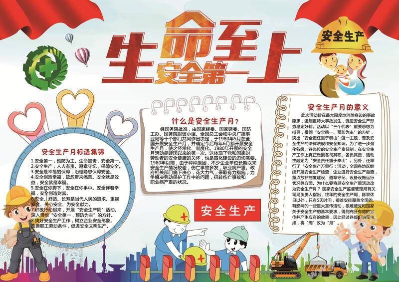 生命至上安全第一手抄報(bào)模板有字版.jpg