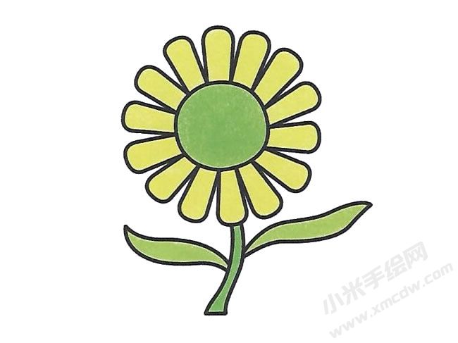 簡筆畫雛菊畫法步驟圖示04.jpg