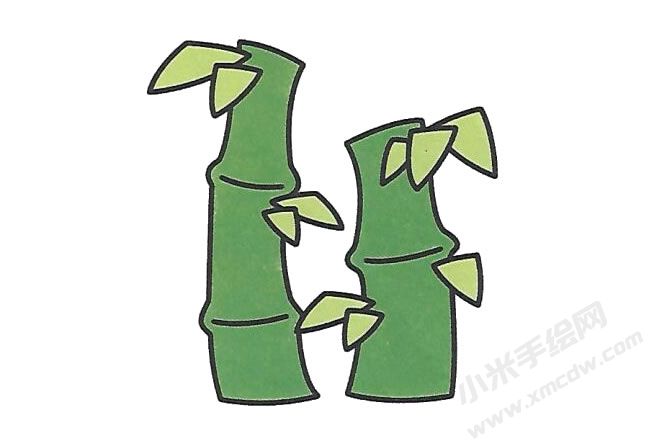 簡(jiǎn)筆畫竹子畫法步驟圖示04.jpg