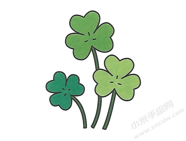 三葉草簡(jiǎn)筆畫分步繪制圖示04.jpg