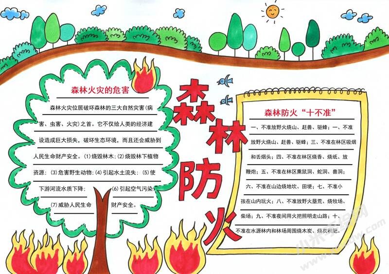 森林防火手抄報(bào)模板有字版（第一版）.jpg