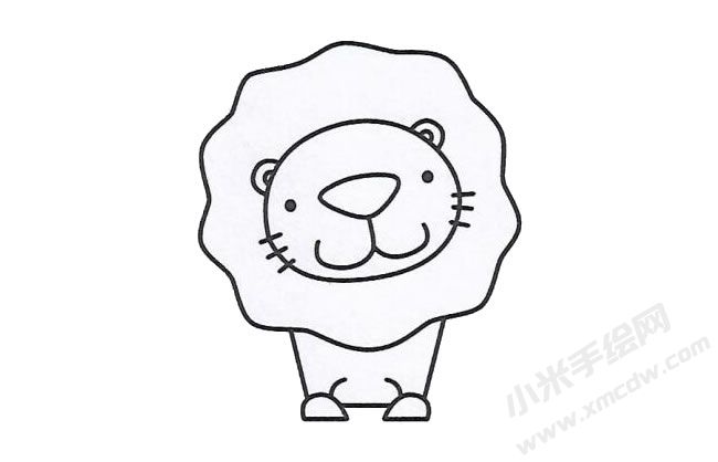 獅子簡(jiǎn)筆畫分步繪制圖示04.jpg