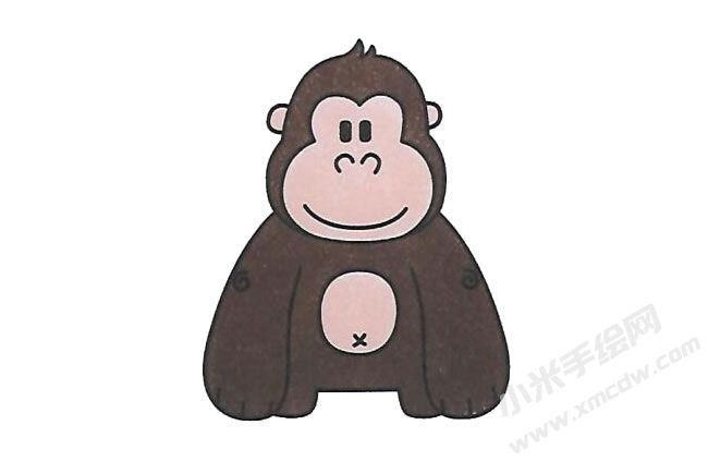 簡(jiǎn)筆畫猩猩畫法步驟圖示06.jpg