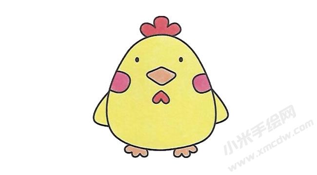 簡(jiǎn)筆畫小雞畫法步驟圖示06.jpg