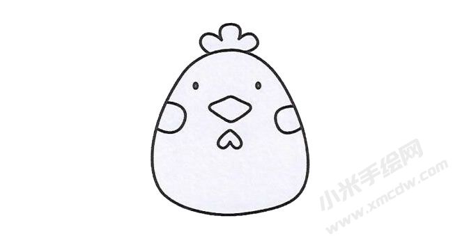 簡(jiǎn)筆畫小雞畫法步驟圖示03.jpg