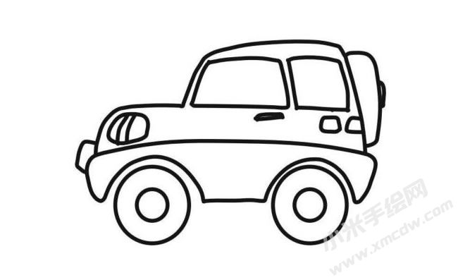 吉普車(chē)簡(jiǎn)筆畫(huà)分步繪制圖示06.jpg
