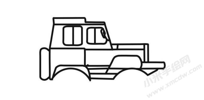 越野車簡筆畫分步繪制圖示04.jpg