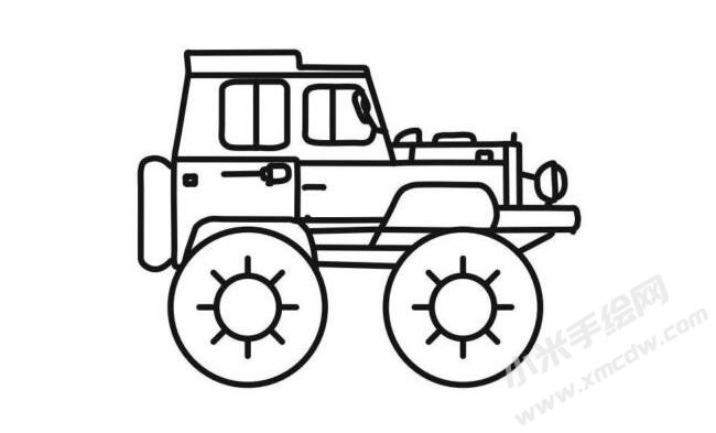 越野車簡筆畫分步繪制圖示06.jpg