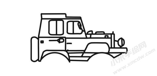 越野車簡筆畫分步繪制圖示05.jpg