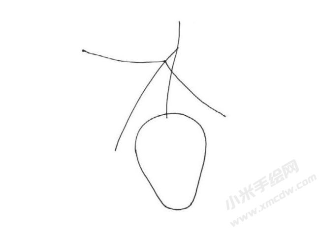 簡(jiǎn)筆畫草莓畫法步驟圖示02.jpg