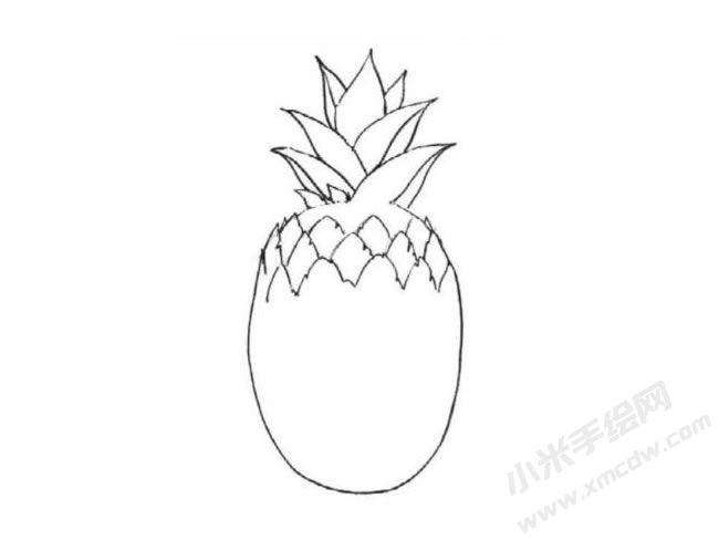 菠蘿簡(jiǎn)筆畫(huà)法步驟圖示03.jpg