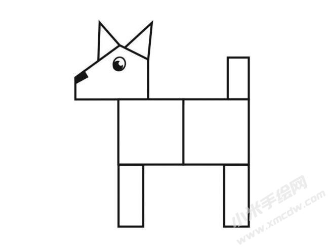 用圖形分步繪制小狗簡(jiǎn)筆畫圖示05.jpg