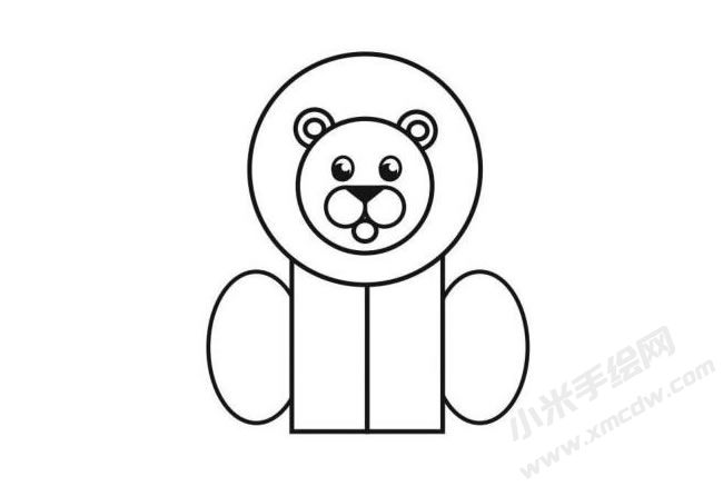 用圖形分步繪制獅子簡筆畫圖示03.jpg