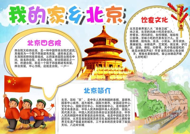 我的家鄉(xiāng)北京手抄報(bào)模板有字版.jpg