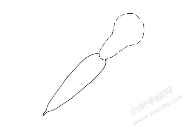 帶莖葉的胡蘿卜簡(jiǎn)筆畫(huà)分步繪制圖示02.jpg