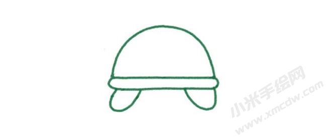 烏龜幼兒簡(jiǎn)筆畫分步畫法圖示02.jpg