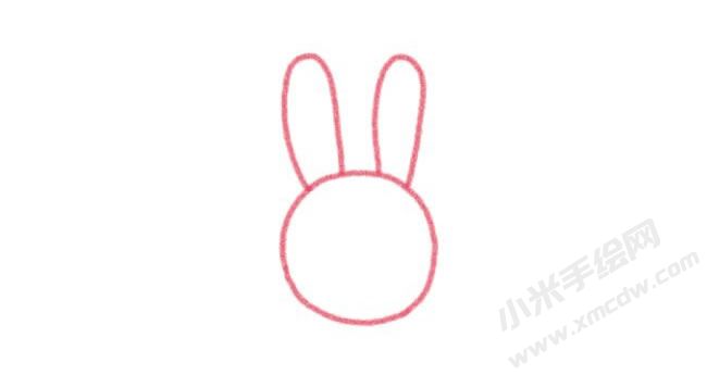 兔子幼兒簡筆畫分步畫法圖示02.jpg