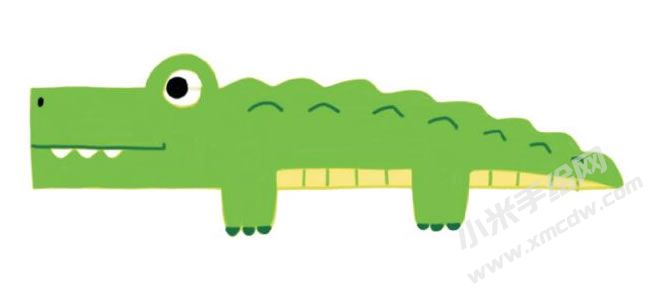 鱷魚(yú)幼兒簡(jiǎn)筆畫(huà)分步畫(huà)法圖示05.jpg