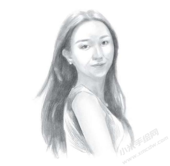 優(yōu)雅的美女素描畫(huà)法步驟圖示05.jpg