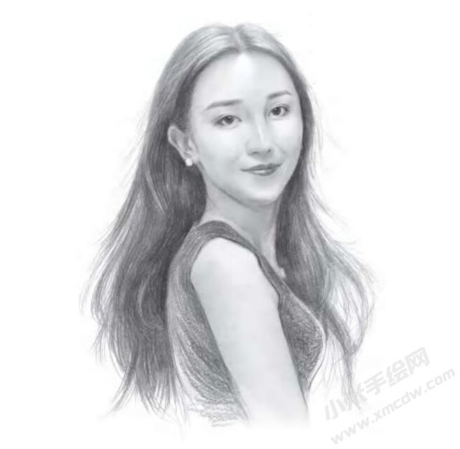 優(yōu)雅的美女素描畫(huà)法步驟圖示06.jpg