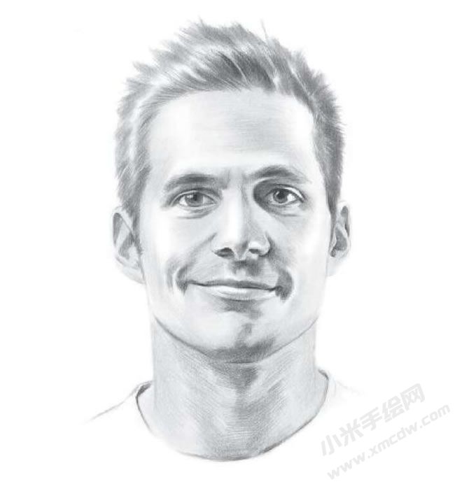 外國(guó)帥哥素描畫法步驟圖示08.jpg