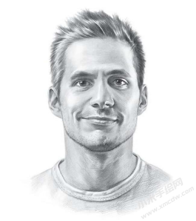 外國(guó)帥哥素描畫法步驟圖示10.jpg