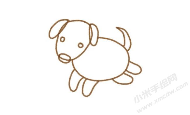小狗幼兒簡(jiǎn)筆畫分步畫法圖示03.jpg
