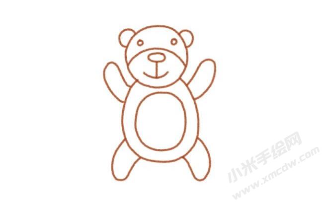 狗熊幼兒簡(jiǎn)筆畫分步畫法圖示03.jpg