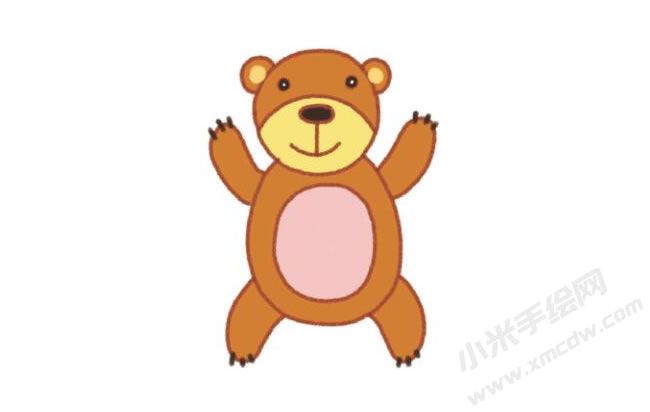 狗熊幼兒簡(jiǎn)筆畫分步畫法圖示04.jpg