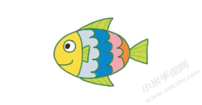 鯉魚幼兒簡筆畫分步畫法圖示04.jpg