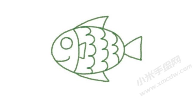鯉魚幼兒簡筆畫分步畫法圖示03.jpg